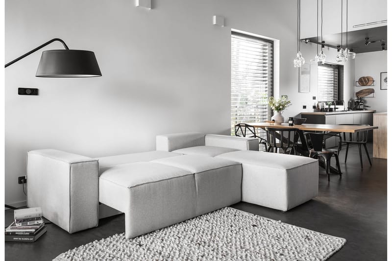 Sovesofa m. Divan Kandari med Oppbevaring - Mørkegrå - Møbler - Sofaer - Sovesofaer - Sovesofa divan