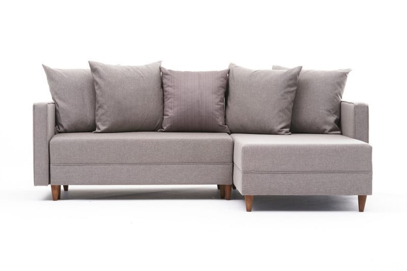 Sovesofa m. Divan Makinat 4-seters 192x135 - Krem - Sovesofa divan