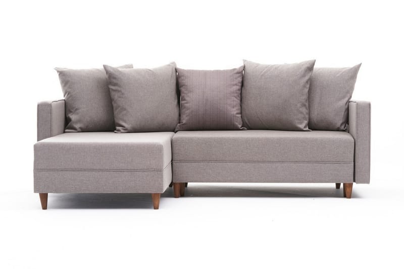 Sovesofa m. Divan Makinat 4-seters 192x135 - Krem - Sovesofa divan