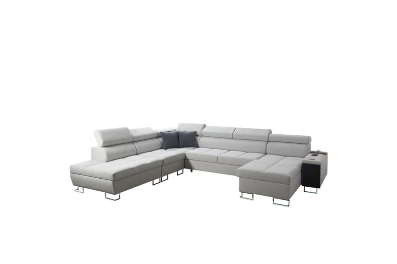 Sovesofa m. Divan og sjeselong Torretta - Sovesofa divan