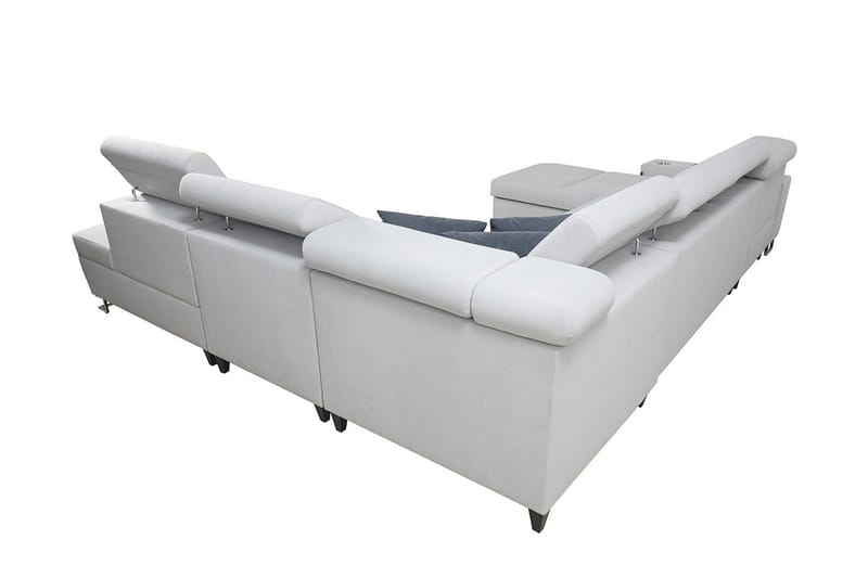 Sovesofa m. Divan og sjeselong Torretta - Sovesofa divan