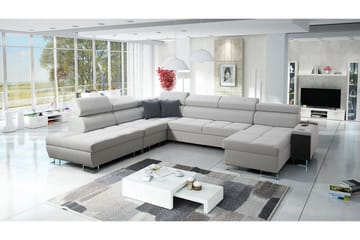 Sovesofa m. Divan og sjeselong Torretta - Møbler - Sofaer - Sovesofaer - Sovesofa divan