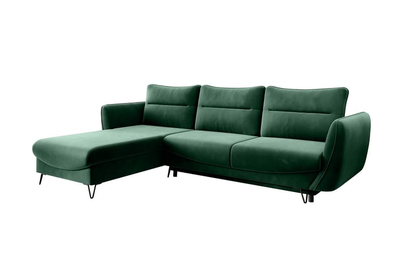 Sovesofa m. Divan Swentzel Oppbevaring - Grønn - Sovesofa divan