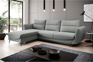 Sovesofa m. Divan Swentzel Oppbevaring - Lysegrå - Møbler - Sofaer - Sovesofaer - Sovesofa divan