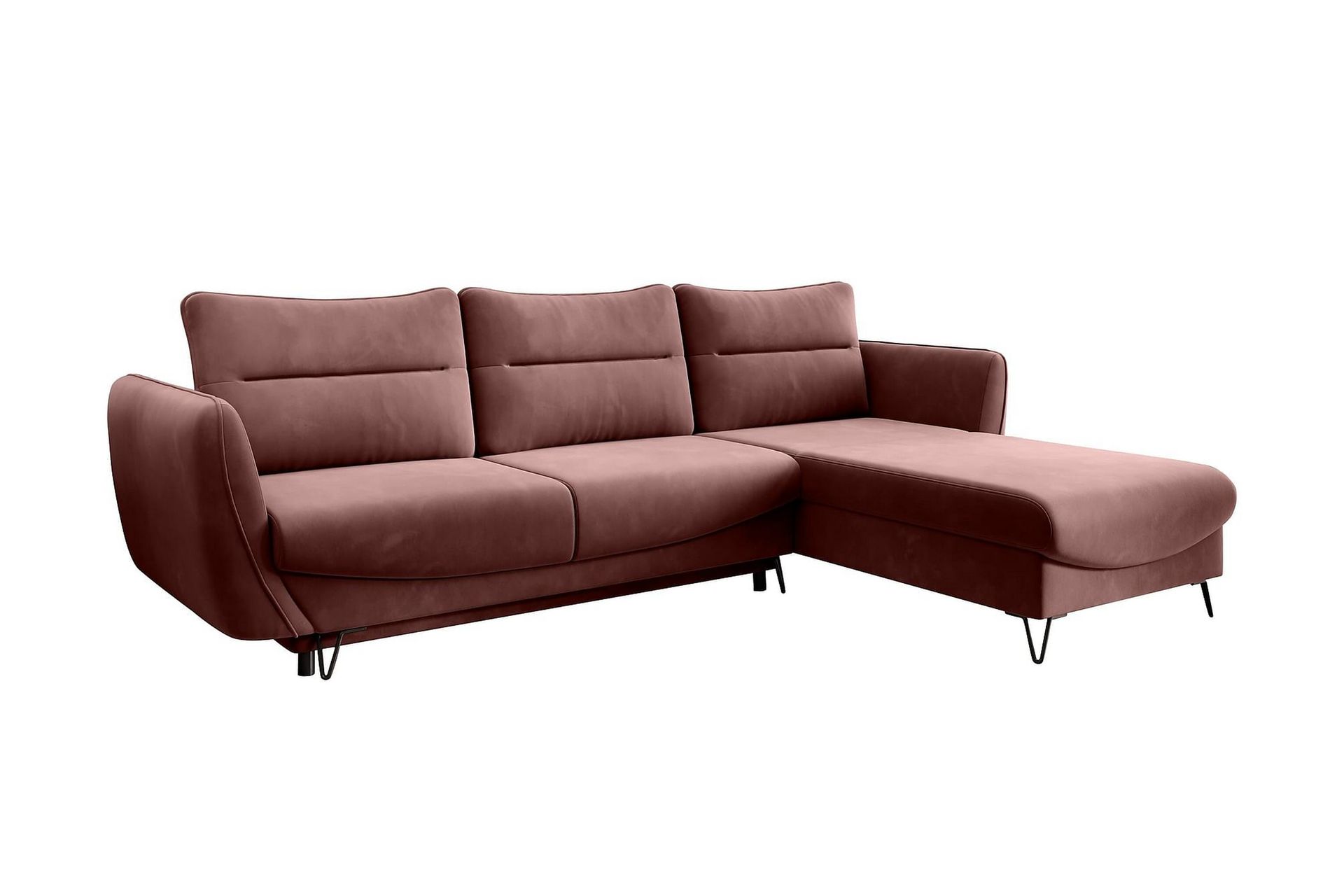 Sovesofa m. Divan Swentzel Oppbevaring - Rosa - Møbler - Sofaer - Sovesofaer - Sovesofa divan