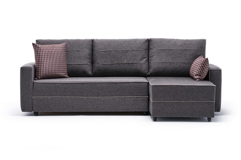 Sovesofa m. Divan Windwhistle 4-seters 200x150 - Brun - Sovesofa divan