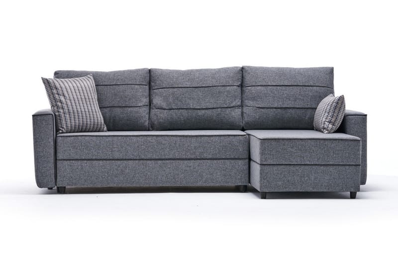 Sovesofa m. Divan Windwhistle 4-seters 200x150 - Grå - Sovesofa divan