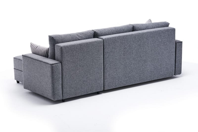 Sovesofa m. Divan Windwhistle 4-seters 200x150 - Grå - Sovesofa divan