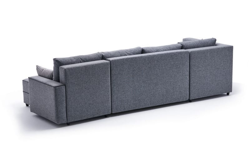 Sovesofa m. Divan Windwhistle 4-seters 200x150 - Grå - Sovesofa divan