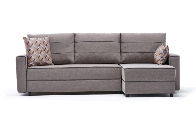 Sovesofa m. Divan Windwhistle 4-seters 200x150 - Krem - Sovesofa divan