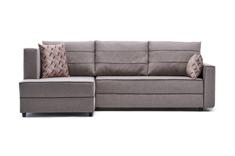 Sovesofa m. Divan Windwhistle 4-seters 200x150 - Krem - Sovesofa divan