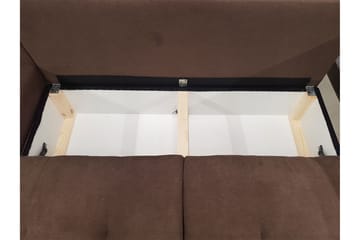 Sovesofa med divan - Brun - Møbler - Sofaer - Sovesofaer - Sovesofa divan