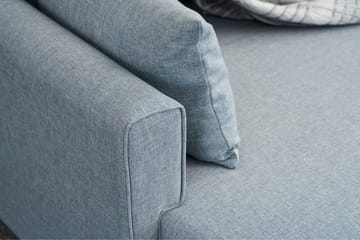 Sovesofa med Divan Burundi venstre - Blå / Brun - Møbler - Sofaer - Sovesofaer - Sovesofa divan