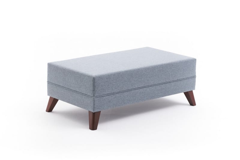 Sovesofa med Divan Burundi venstre - Blå / Brun - Møbler - Sofaer - Sovesofaer - Sovesofa divan