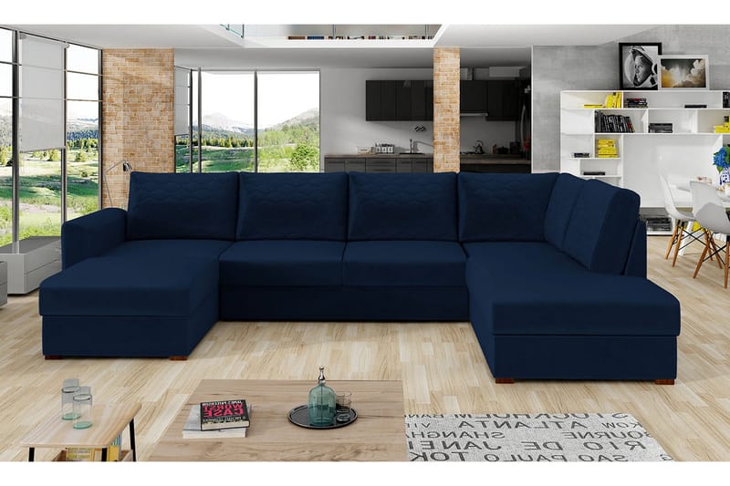 Taberk Sovesofa m. Divan og Sjeselong - Møbler - Sofaer - Sovesofaer - Sovesofa divan