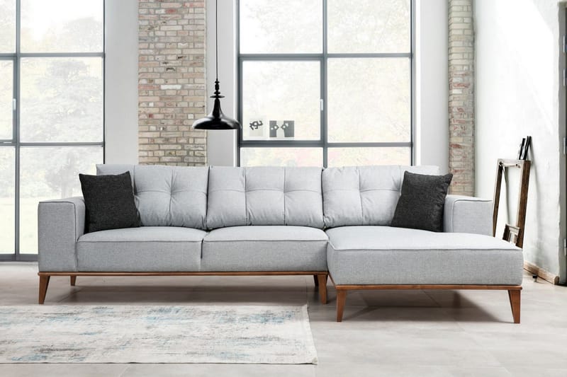 Thrill Sovesofa med Divan Høyre - Grå - Møbler - Sofaer - Sovesofaer - Sovesofa divan
