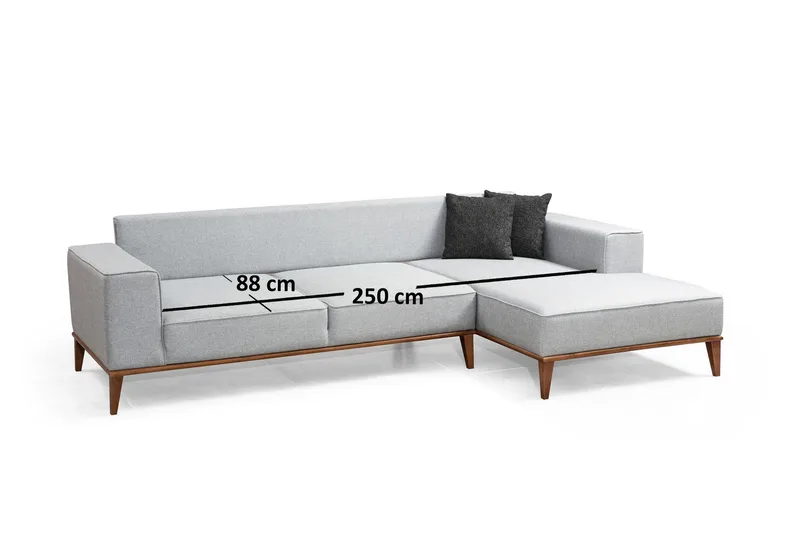 Thrill Sovesofa med Divan Høyre - Grå - Møbler - Sofaer - Sovesofaer - Sovesofa divan