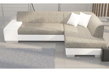 Tietaz Sovesofa med Divan - Grå/Svart - Møbler - Sofaer - Sovesofaer - Sovesofa divan