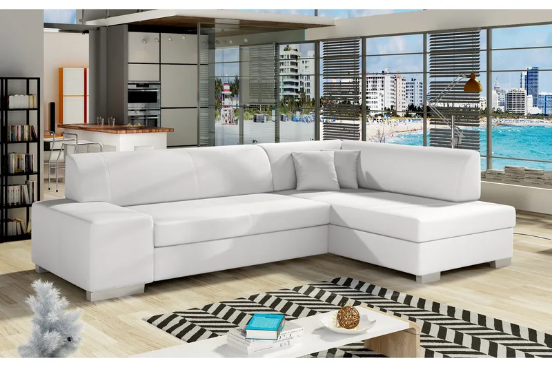 Tietaz Sovesofa med Divan, Hvit