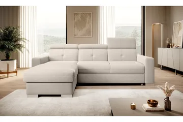 Trent Sovesofa m. Divan med Oppbevaring 3-seter - Beige - Møbler - Sofaer - Sovesofaer - Sovesofa divan
