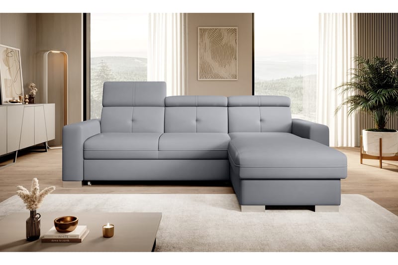 Trent Sovesofa m. Divan med Oppbevaring 3-seter - Grå - Møbler - Sofaer - Sovesofaer - Sovesofa divan