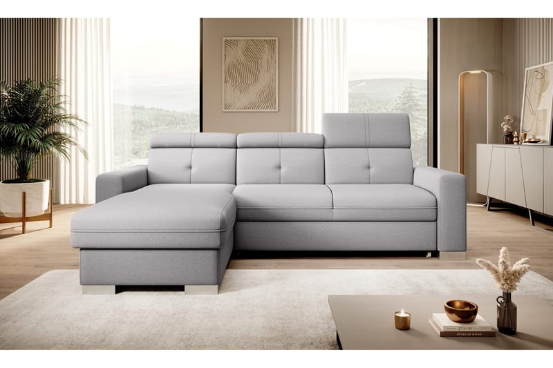 Trent Sovesofa m. Divan med Oppbevaring 3-seter - Grå - Møbler - Sofaer - Sovesofaer - Sovesofa divan