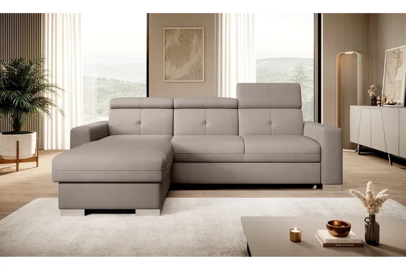 Trent Sovesofa m. Divan med Oppbevaring 3-seter - Grå - Møbler - Sofaer - Sovesofaer - Sovesofa divan