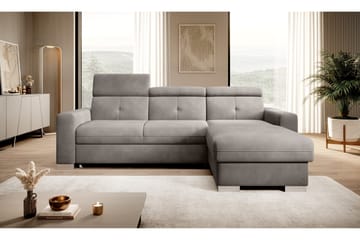 Trent Sovesofa m. Divan med Oppbevaring 3-seter - Grå - Møbler - Sofaer - Sovesofaer - Sovesofa divan