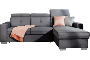Trent Sovesofa m. Divan med Oppbevaring 3-seter - Grå - Møbler - Sofaer - Sovesofaer - Sovesofa divan