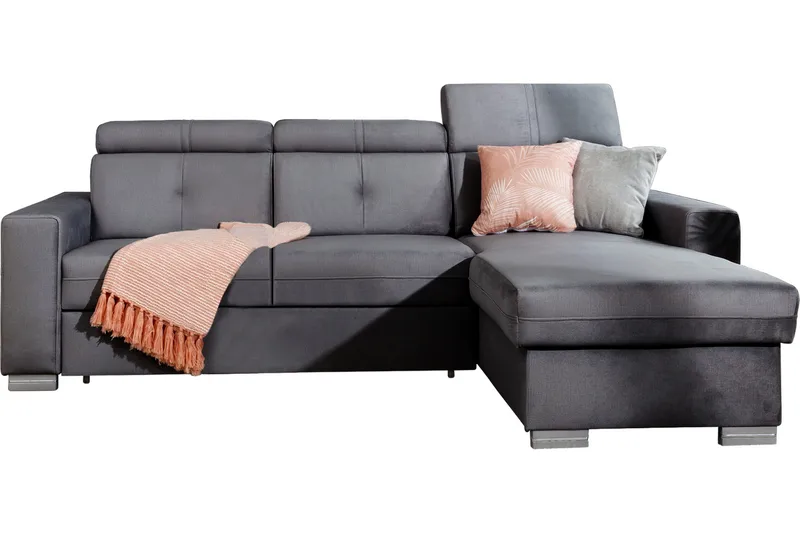 Trent Sovesofa m. Divan med Oppbevaring 3-seter - Grå - Møbler - Sofaer - Sovesofaer - Sovesofa divan