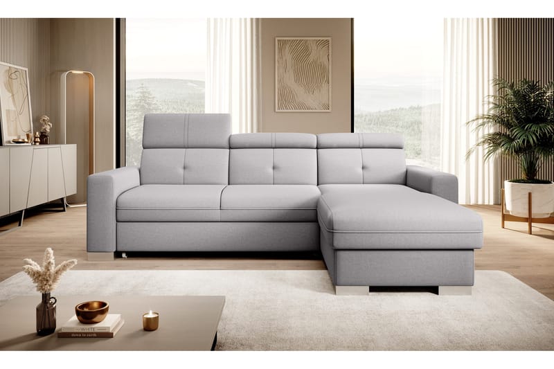 Trent Sovesofa m. Divan med Oppbevaring 3-seter - Grå - Møbler - Sofaer - Sovesofaer - Sovesofa divan