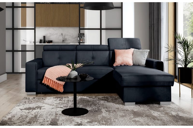 Trent Sovesofa m. Divan med Oppbevaring 3-seter - Grafittgrå - Møbler - Sofaer - Sovesofaer - Sovesofa divan
