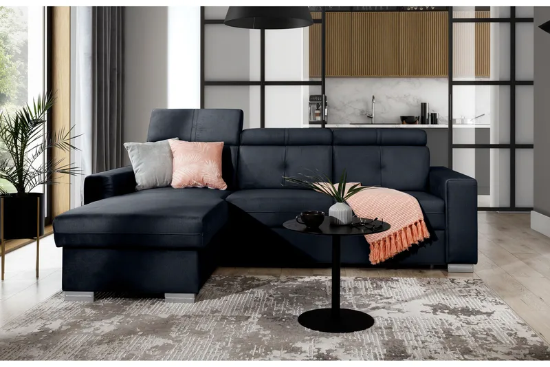 Trent Sovesofa m. Divan med Oppbevaring 3-seter - Grafittgrå - Møbler - Sofaer - Sovesofaer - Sovesofa divan