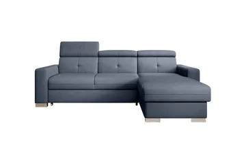 Trent Sovesofa m. Divan med Oppbevaring 3-seter - Mørkeblå - Møbler - Sofaer - Sovesofaer - Sovesofa divan