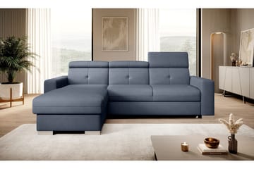Trent Sovesofa m. Divan med Oppbevaring 3-seter - Mørkeblå - Møbler - Sofaer - Sovesofaer - Sovesofa divan