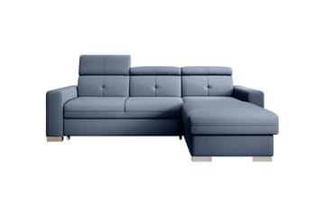 Trent Sovesofa m. Divan med Oppbevaring 3-seter - Mørkeblå - Møbler - Sofaer - Sovesofaer - Sovesofa divan