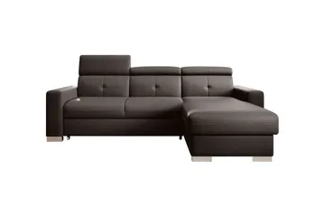 Trent Sovesofa m. Divan med Oppbevaring 3-seter - Mørkebrun - Møbler - Sofaer - Sovesofaer - Sovesofa divan