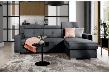 Trent Sovesofa m. Divan med Oppbevaring 3-seter - Mørkegrå - Møbler - Sofaer - Sovesofaer - Sovesofa divan