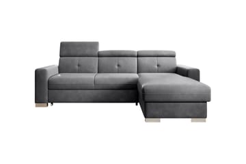 Trent Sovesofa m. Divan med Oppbevaring 3-seter - Mørkegrå - Møbler - Sofaer - Sovesofaer - Sovesofa divan