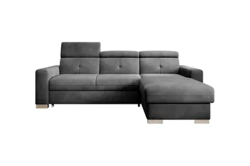 Trent Sovesofa m. Divan med Oppbevaring 3-seter - Mørkegrå - Møbler - Sofaer - Sovesofaer - Sovesofa divan