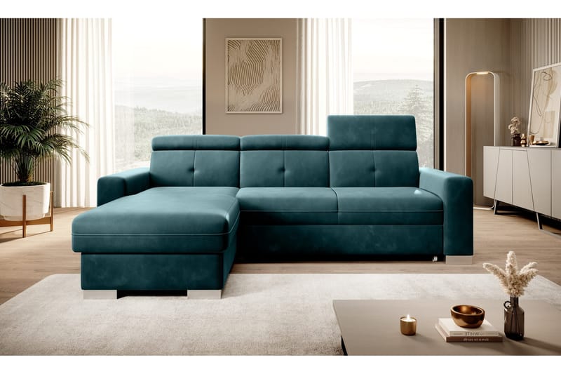 Trent Sovesofa m. Divan med Oppbevaring 3-seter - Mørkegrønn - Møbler - Sofaer - Sovesofaer - Sovesofa divan