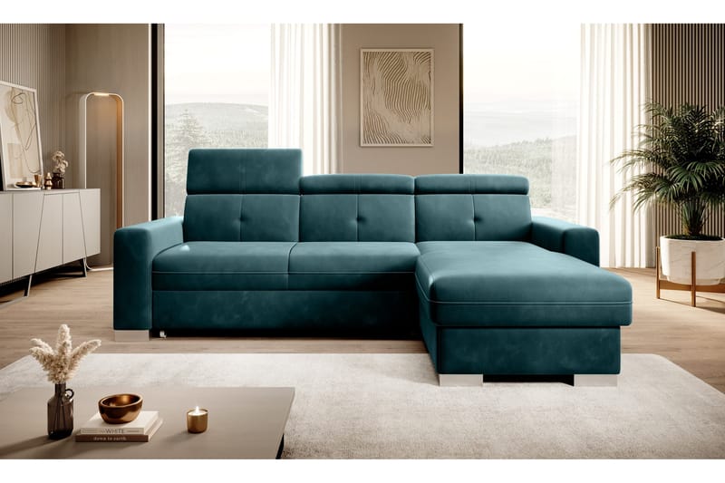 Trent Sovesofa m. Divan med Oppbevaring 3-seter - Mørkegrønn - Møbler - Sofaer - Sovesofaer - Sovesofa divan