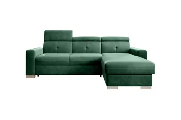 Trent Sovesofa m. Divan med Oppbevaring 3-seter - Mørkegrønn - Møbler - Sofaer - Sovesofaer - Sovesofa divan