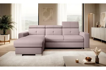 Trent Sovesofa m. Divan med Oppbevaring 3-seter - Rosa - Møbler - Sofaer - Sovesofaer - Sovesofa divan
