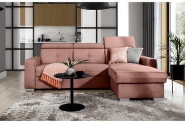 Trent Sovesofa m. Divan med Oppbevaring 3-seter - Rosa - Møbler - Sofaer - Sovesofaer - Sovesofa divan