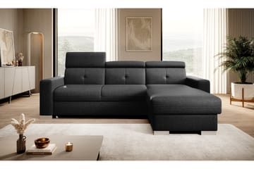 Trent Sovesofa m. Divan med Oppbevaring 3-seter - Svart - Møbler - Sofaer - Sovesofaer - Sovesofa divan