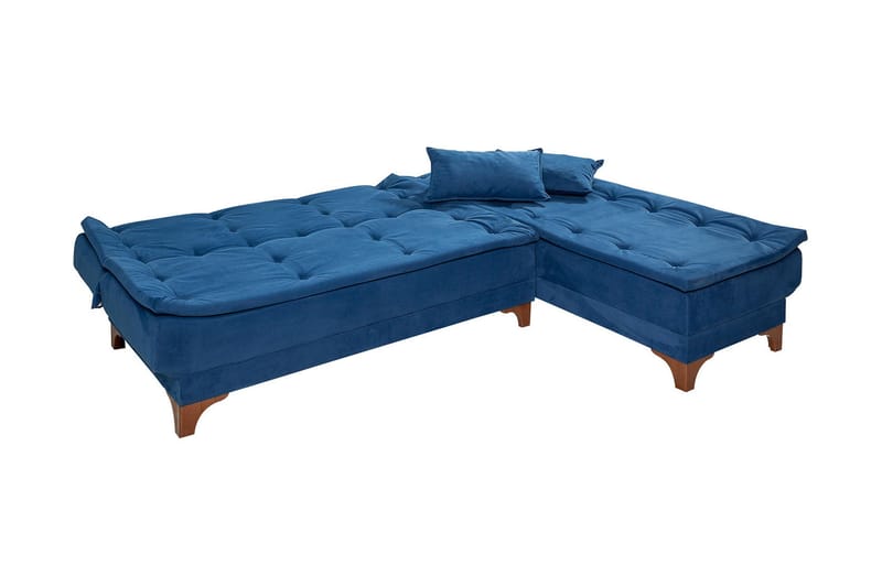 Turso Sovesofa med Divan Høyre - Blå - Møbler - Sofaer - Sovesofaer - Sovesofa divan