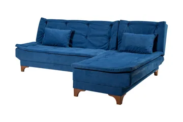 Turso Sovesofa med Divan Høyre - Blå - Møbler - Sofaer - Sovesofaer - Sovesofa divan