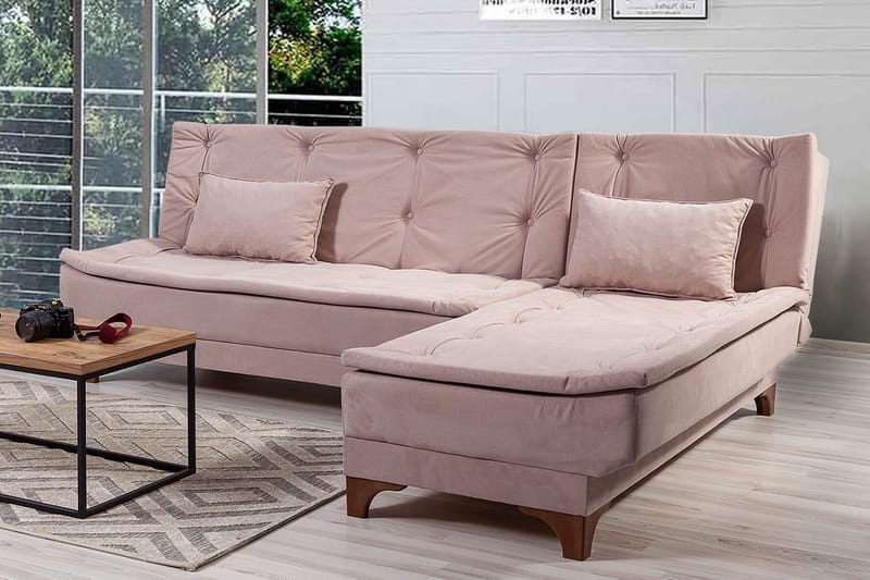 Turso Sovesofa med Divan Høyre - Brun - Møbler - Sofaer - Sovesofaer - Sovesofa divan