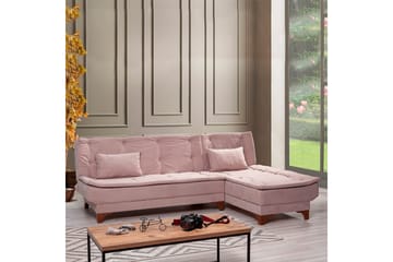 Turso Sovesofa med Divan Høyre - Brun - Møbler - Sofaer - Sovesofaer - Sovesofa divan